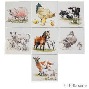 Friese witjes serie Dieren met jong